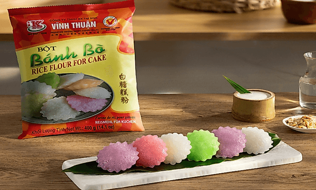 Thông tin bao bì Bột Bánh Bò Vĩnh Thuận 400g